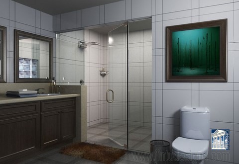 bathroom rendering 3d