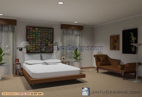 Bedroom rendering - modeled and ray traced in Chief Architect