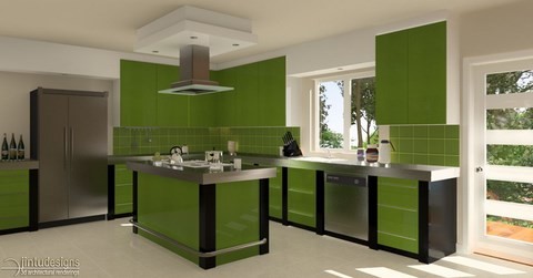 contemporary kitchen rendering chief architect 