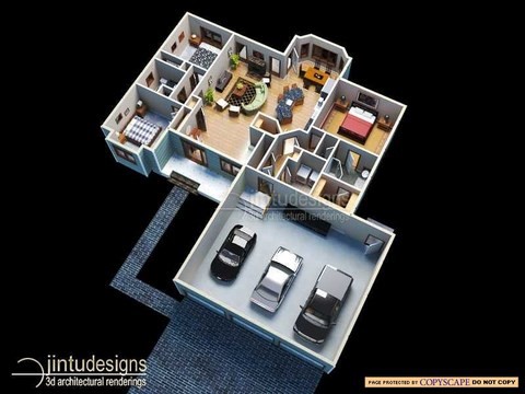 residential 3d floor plan